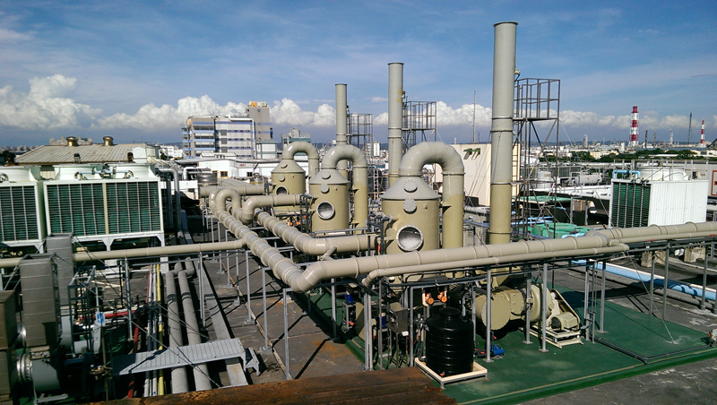 FRP立式廢氣洗滌塔